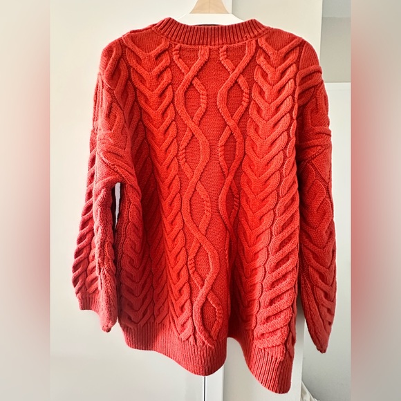 Oversized Eunice Brick Red Sweater - Picture 4 of 16